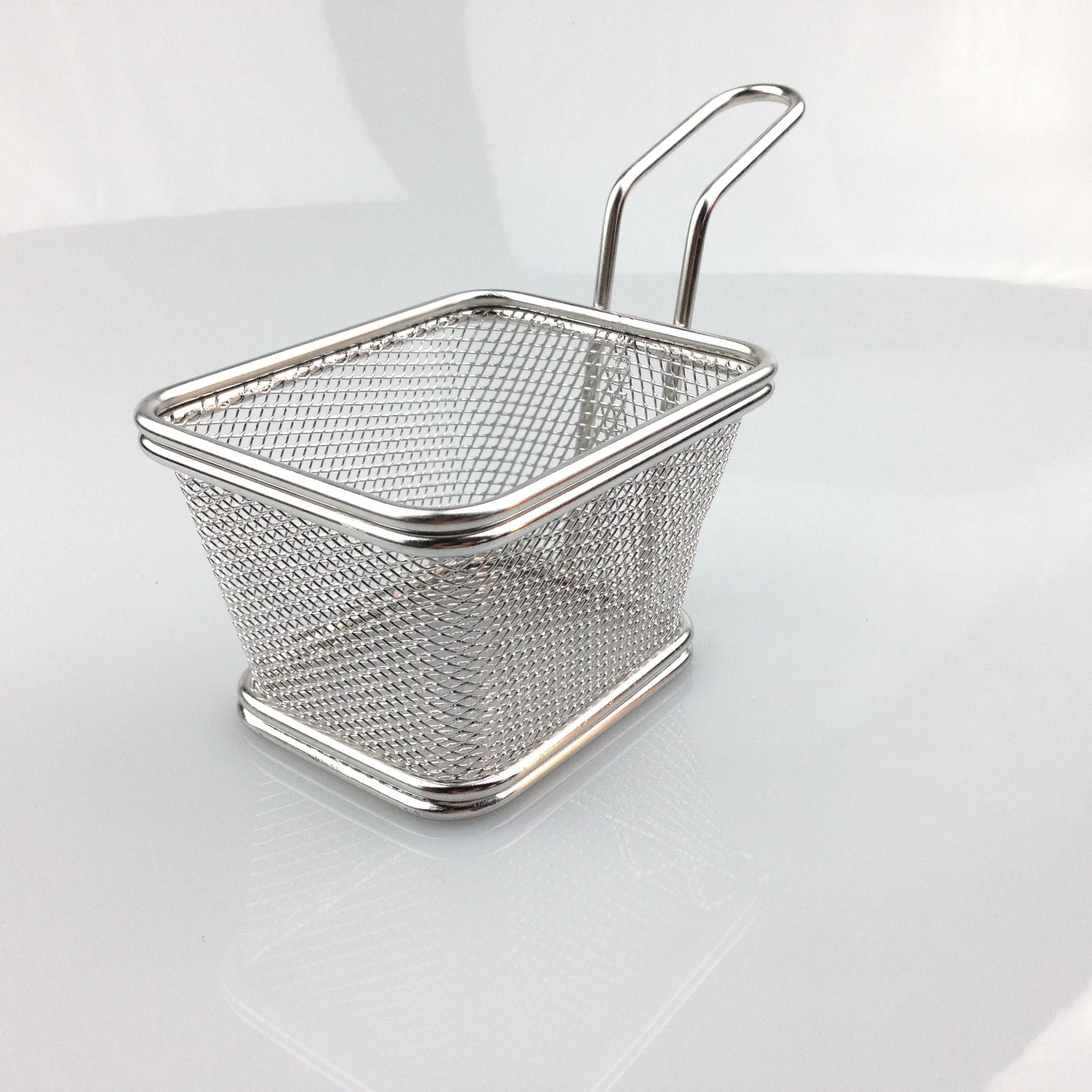 Amazon.com: Stainless Steel Mini French Fries Basket Square Fryer
